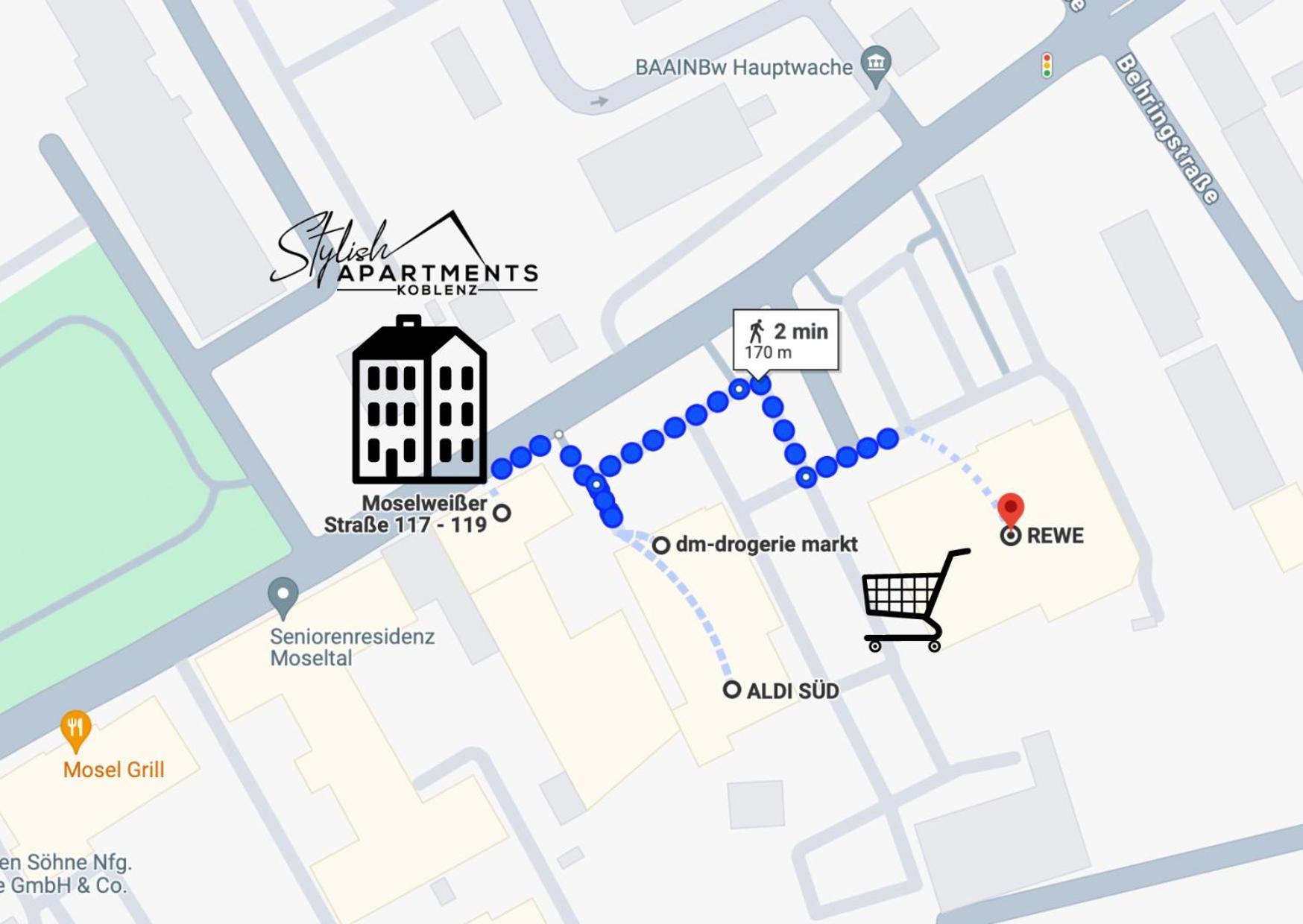 New York Apartment - Fuer Freunde & Familien, Stadtnah, Parkplatz, E-Ladestation, Gitterbox Fuer Fahrraeder, Fitnessstudio, Digitale Gaestemappe Mit Restaurant- Und Unternehmenstipps Koblenz  Eksteriør billede